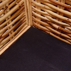 Sofa Biały rattan vidaXL