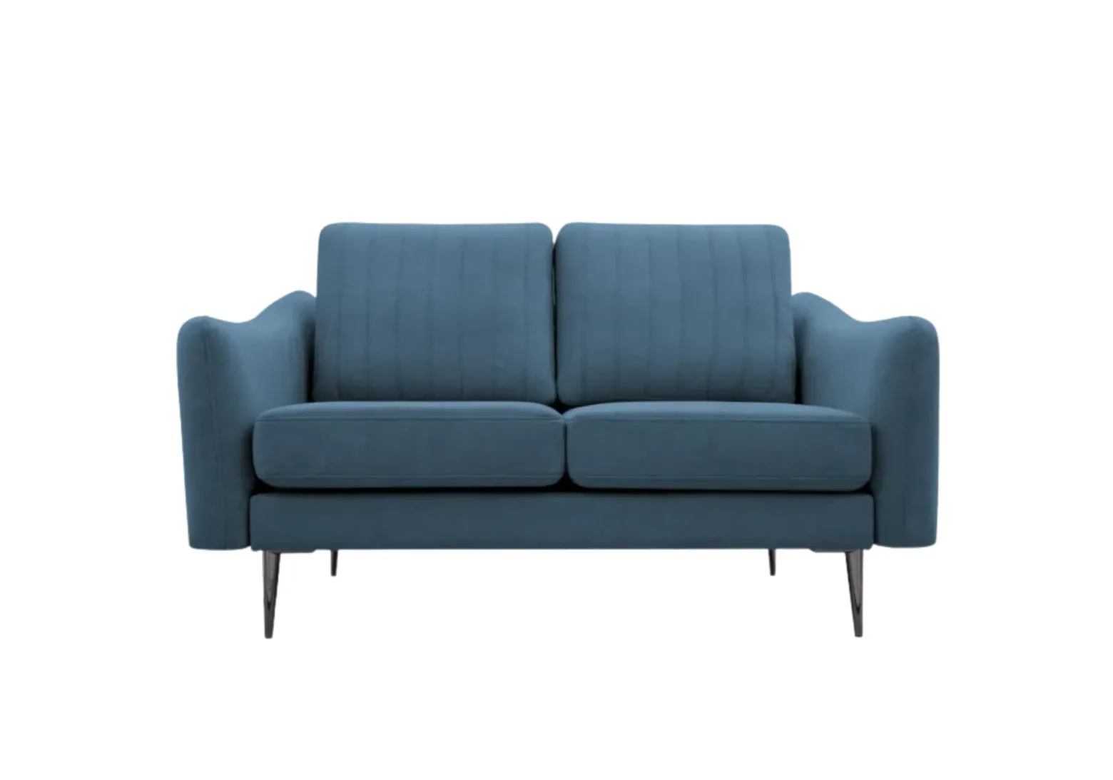 Sofa Cori dwuosobowa wolnostojąca Niebieska