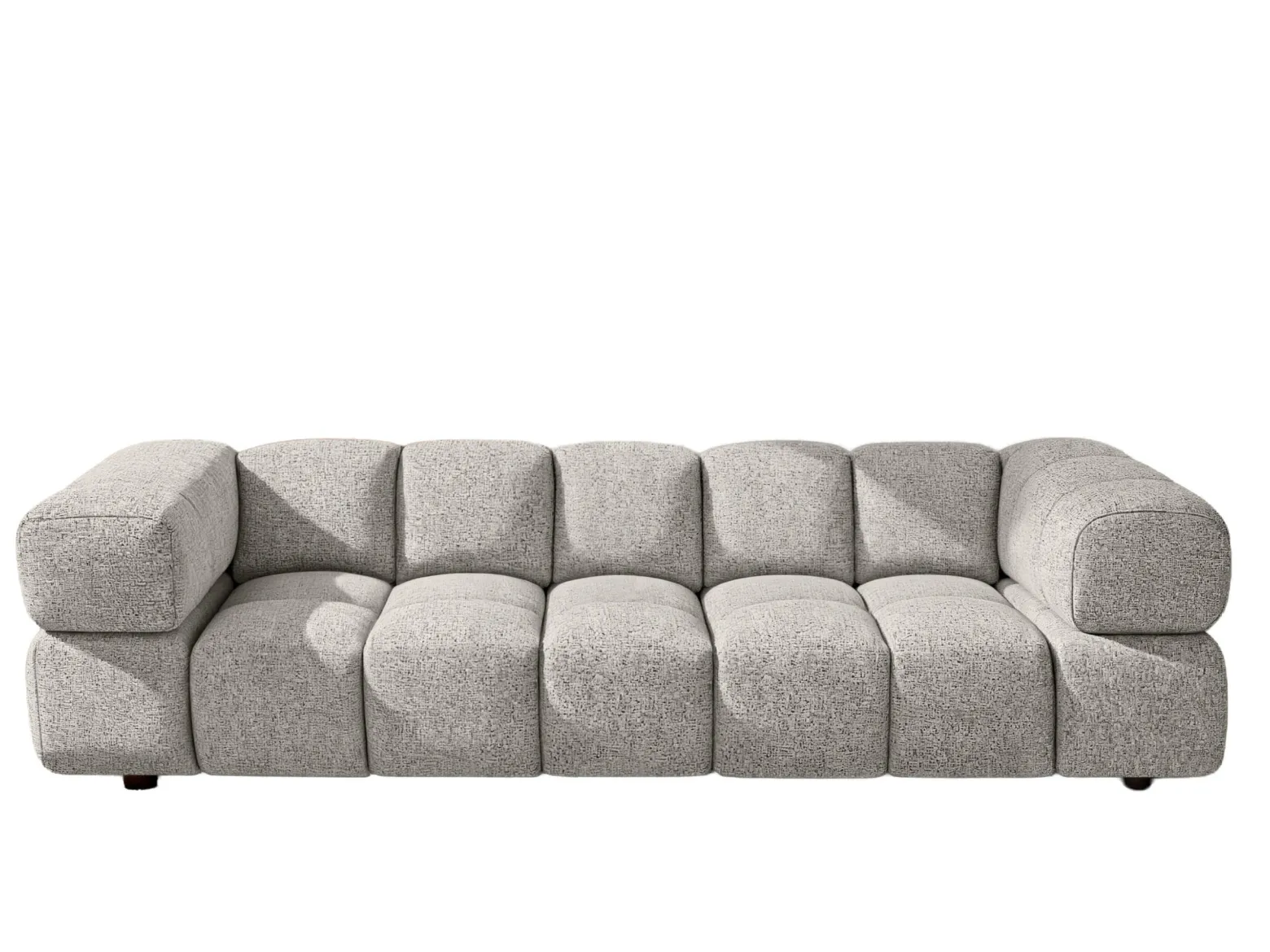 Sofa czteroosobowa, tkanina szenilowa Puente, Beżowy, Averro