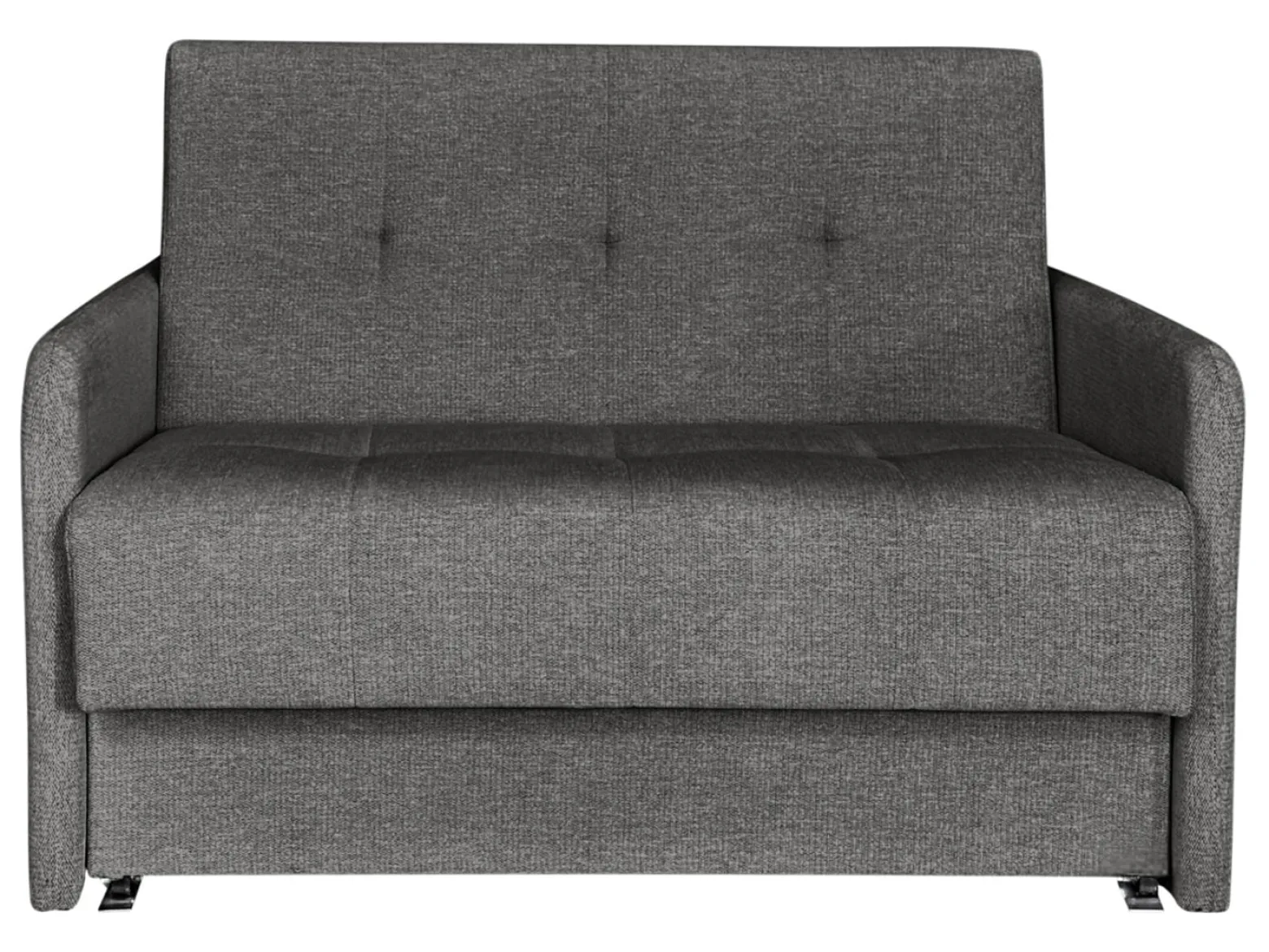 Sofa dwuosobowa Como z funkcja spania i pojemnikiem szara