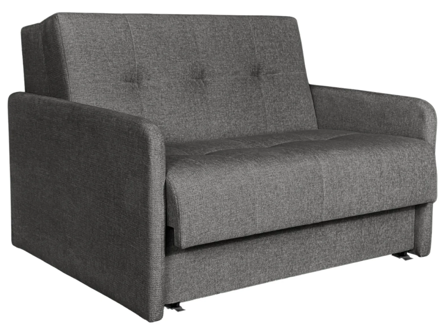 Sofa dwuosobowa Como z funkcja spania i pojemnikiem szara