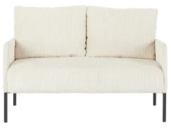 Sofa dwuosobowa Cord nierozkładana beżowa