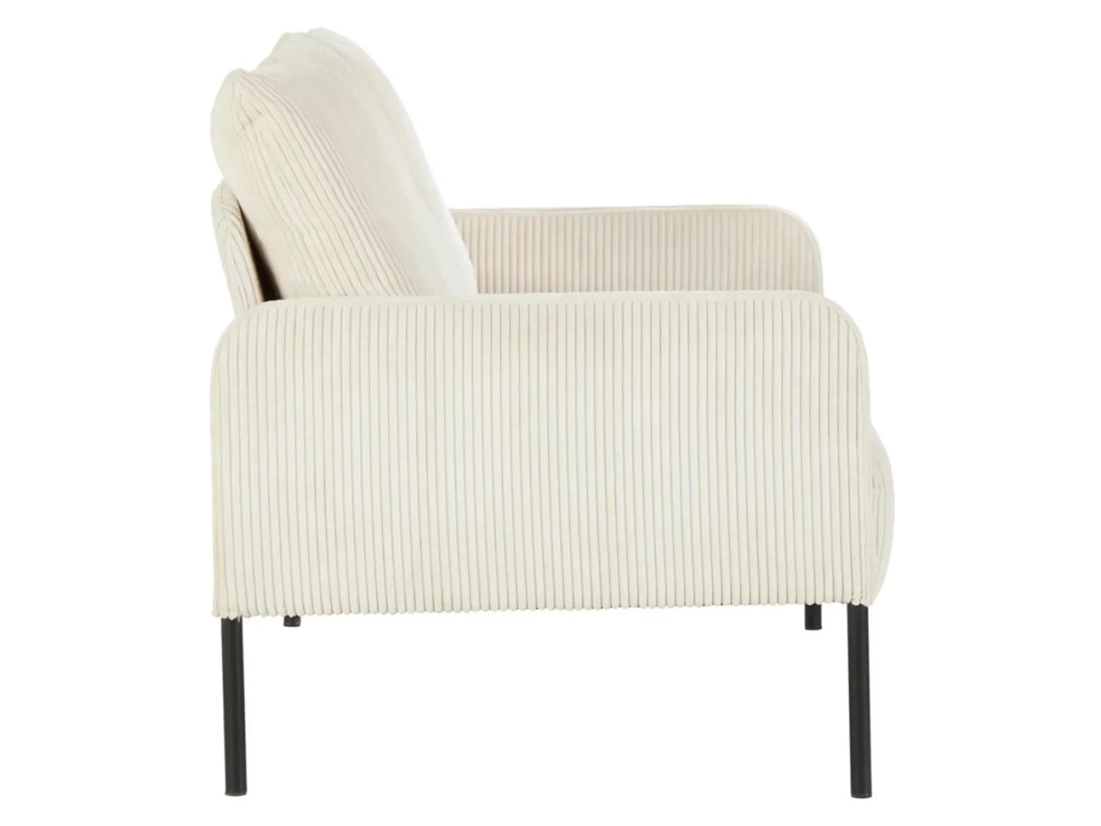 Sofa dwuosobowa Cord nierozkładana beżowa