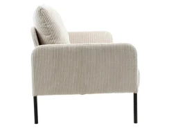 Sofa dwuosobowa Cord nierozkładana beżowa