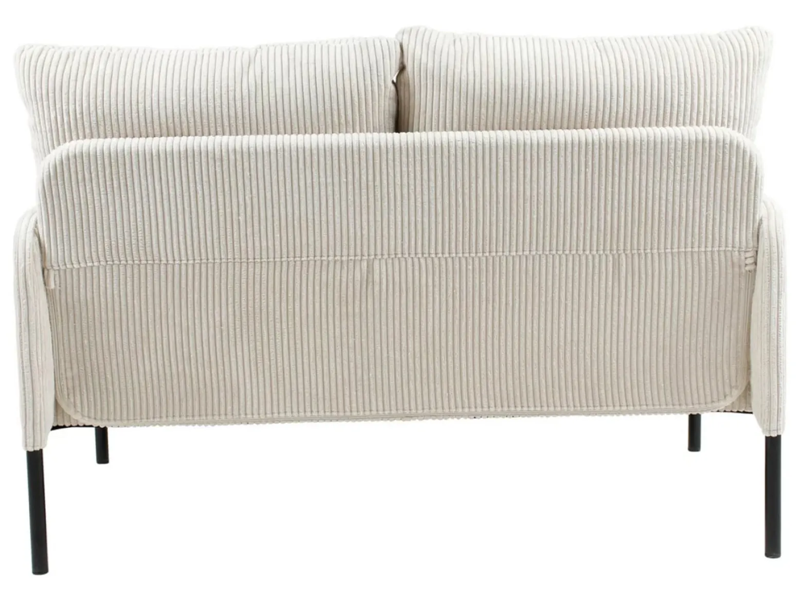 Sofa dwuosobowa Cord nierozkładana beżowa