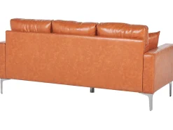 Sofa kanapa ekoskóra brązowa