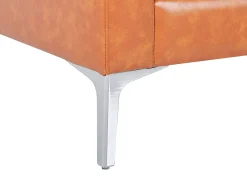Sofa kanapa ekoskóra brązowa