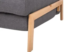 Sofa kanapa rozkładana 2-osobowa szara