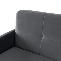 Sofa Kanapa Rozkładana z Funkcją Spania Wersalka Dwuosobowa Szara CUBA