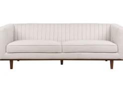 Sofa kanapa tapicerowana 3-osobowa beżowa