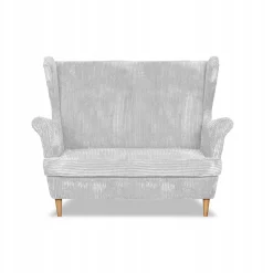 Sofa kanapa uszak Bonito skandynawska sztruks paski Family Meble szara