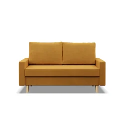 Sofa kanapa z funkcją spania ŻÓŁTA bonell