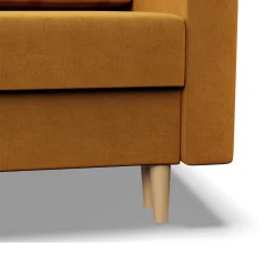 Sofa kanapa z funkcją spania ŻÓŁTA bonell