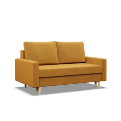 Sofa kanapa z funkcją spania ŻÓŁTA
