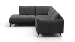 Sofa narożna 5 osobowa lewa AERA, ciemnoszara