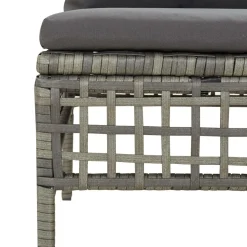 Sofa narożna Szary Technorattan Sofa narożna (2 szt.) vidaXL