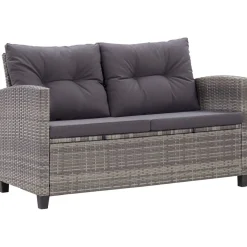 Sofa ogrodowa Szary Technorattan vidaXL