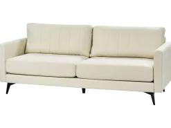 Sofa 3-osobowa tapicerowana jasnobeżowa