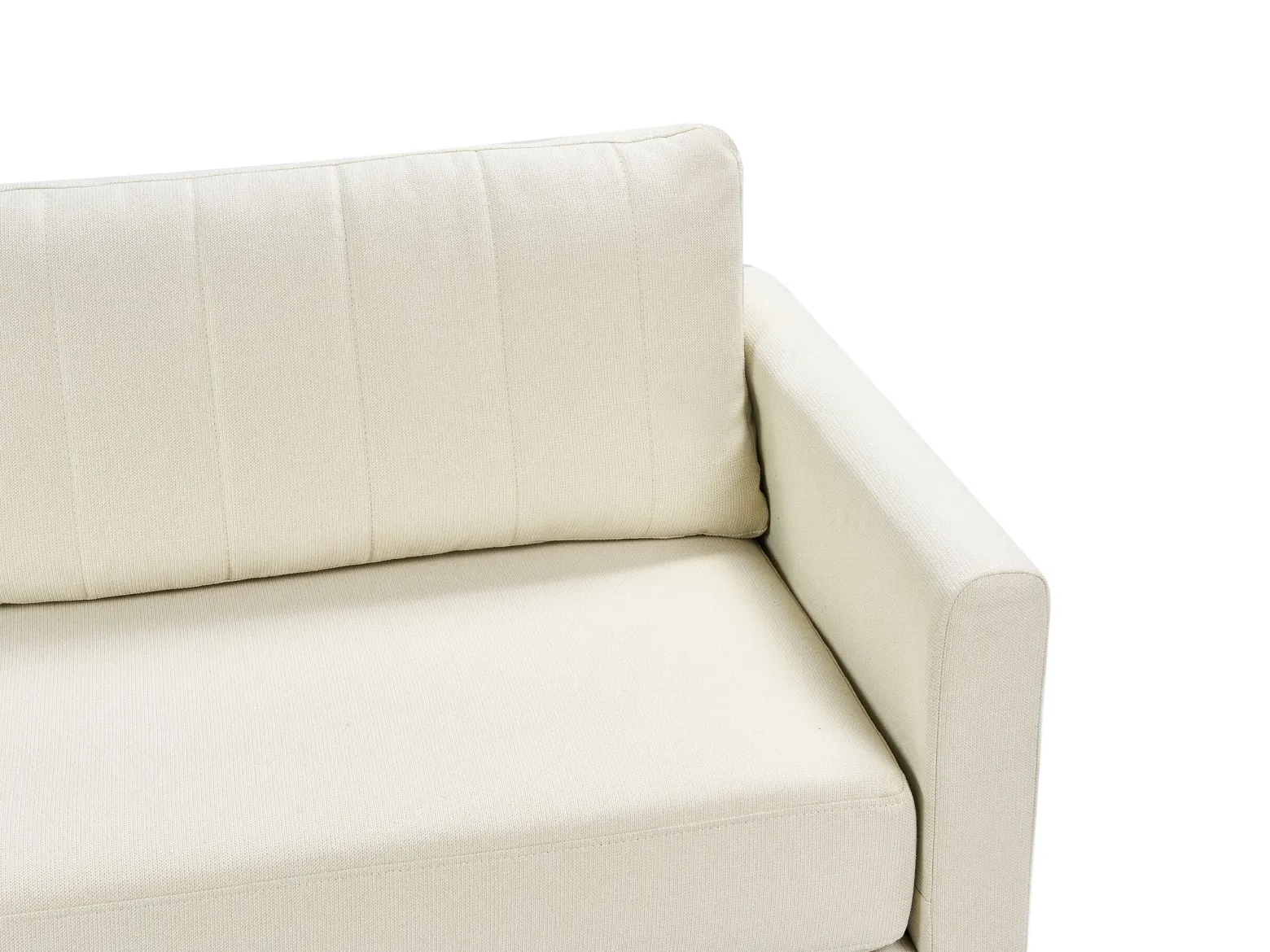 Sofa 3-osobowa tapicerowana jasnobeżowa