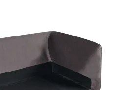 Sofa 3-osobowa welur beżowoszara