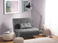 Sofa rozkładana funkcja spania ciemnoszara