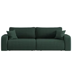 Sofa rozkładana MILANO z pojemnikiem na pościel tkanina Poso Zielony