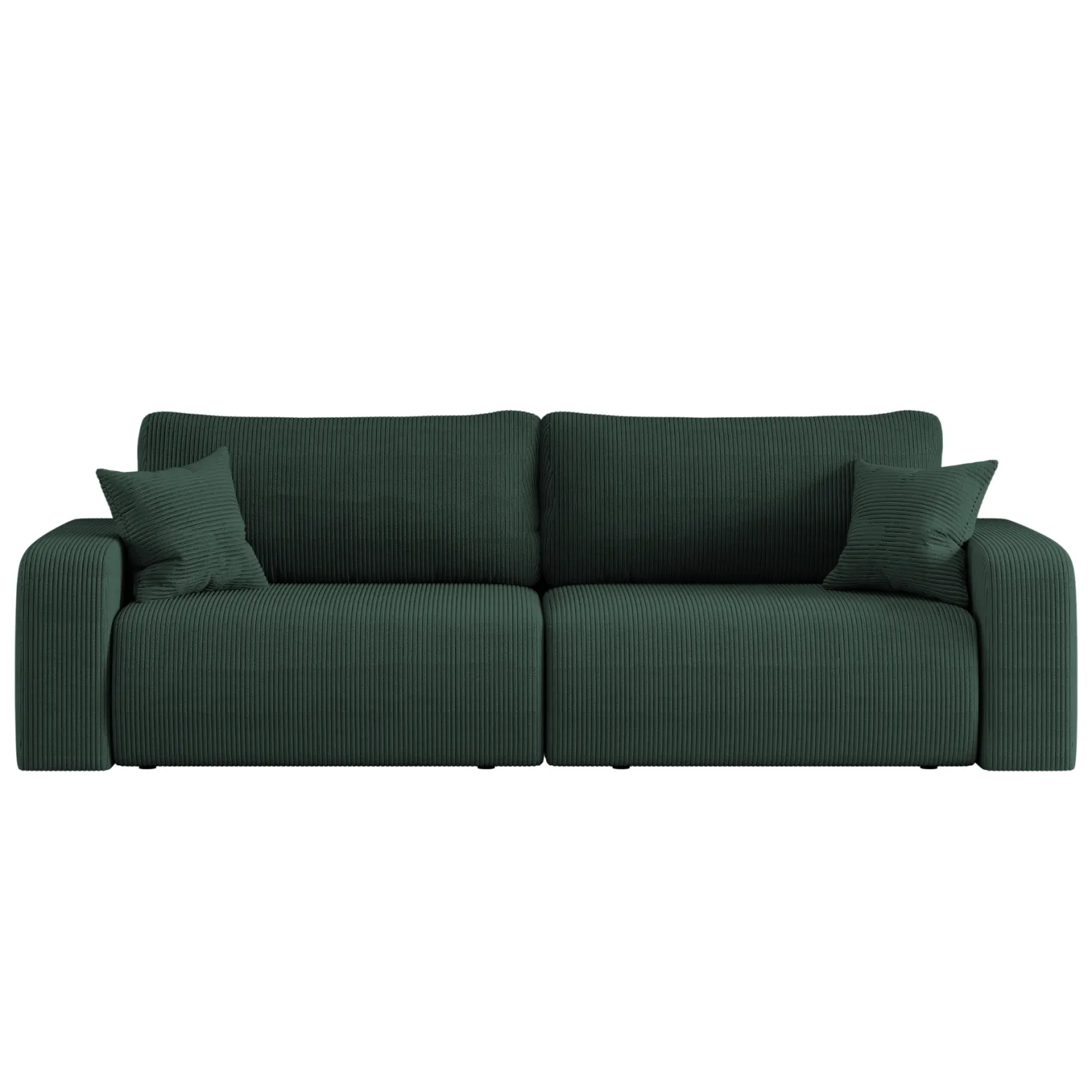 Sofa rozkładana MILANO z pojemnikiem na pościel tkanina Poso Zielony