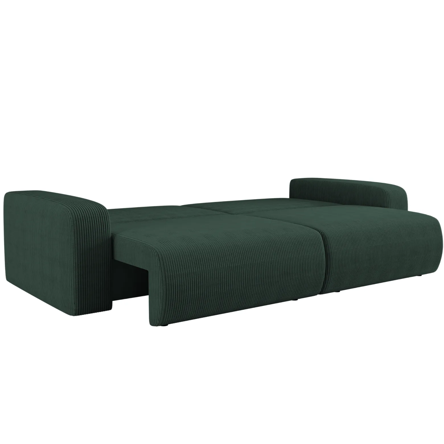 Sofa rozkładana MILANO z pojemnikiem na pościel tkanina Poso Zielony