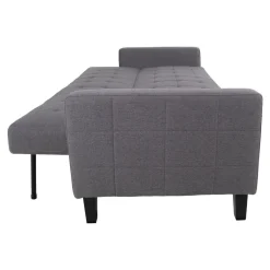 Sofa rozkładana Milton szara ciemna z pojemnikiem na pościel