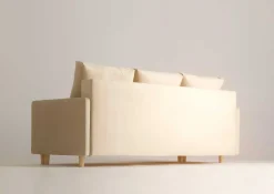 Sofa Rozkładana Trzyosobowa z Pojemnikiem ROSA Granatowa z Funkcją Spania