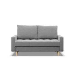 Sofa skandynawska, pikowana, NUBO, 152x92x92 cm, jasny szary | TYLETEGOTU