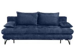 Sofa trzyosobowa Italia rozkładana z pojemnikiem granatowa