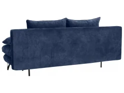 Sofa trzyosobowa Italia rozkładana z pojemnikiem granatowa