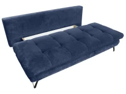 Sofa trzyosobowa Italia rozkładana z pojemnikiem granatowa