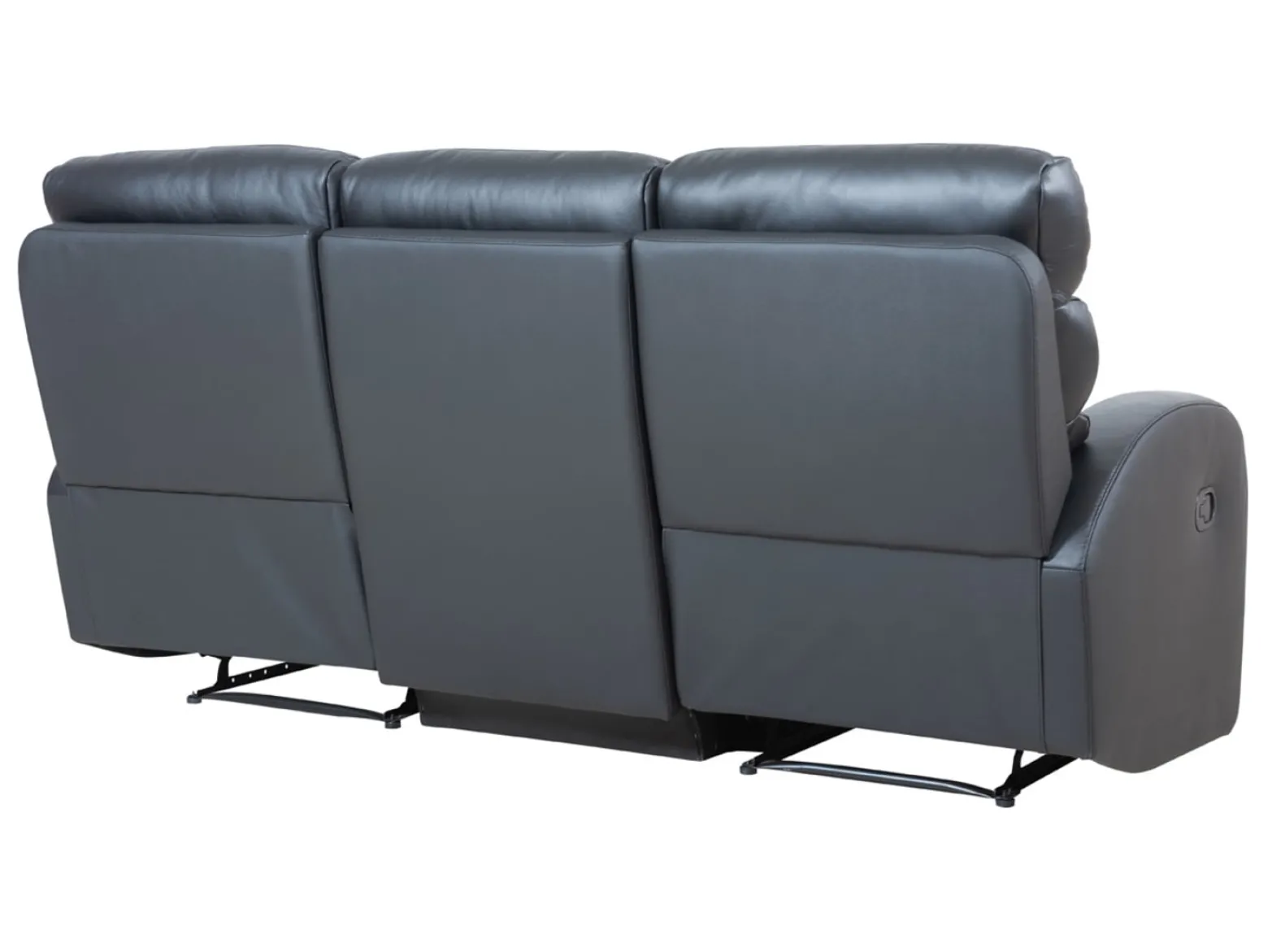 Sofa trzyosobowa Luton z funkcją relaks czarna