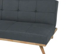 Sofa trzyosobowa rozkładana ciemnoszara