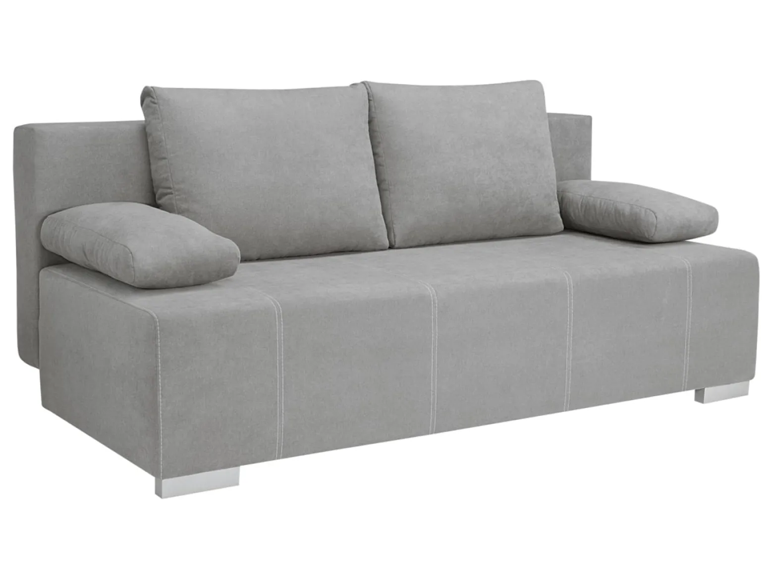 Sofa trzyosobowa Street IV LUX 3DL rozkładana z pojemnikiem szara