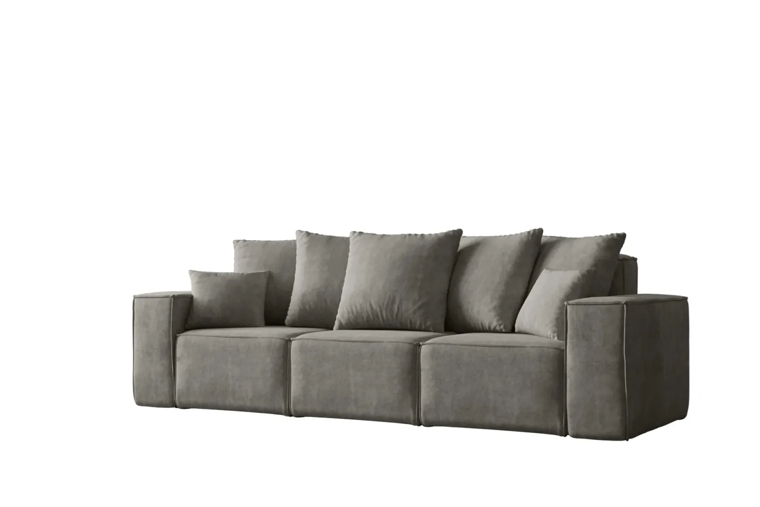 Sofa trzyosobowa z funkcją spania ELLA, tkanina Noel, Szary