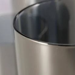 Srebrne świeczniki, metalowe, 4 sztuki