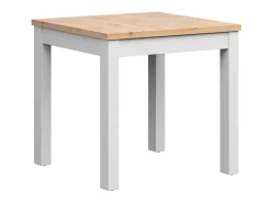 Stół kwadratowy Maren 80 cm dąb artisan/biały