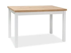 Stół ADAM 100x60 dąb lancelot/biały mat