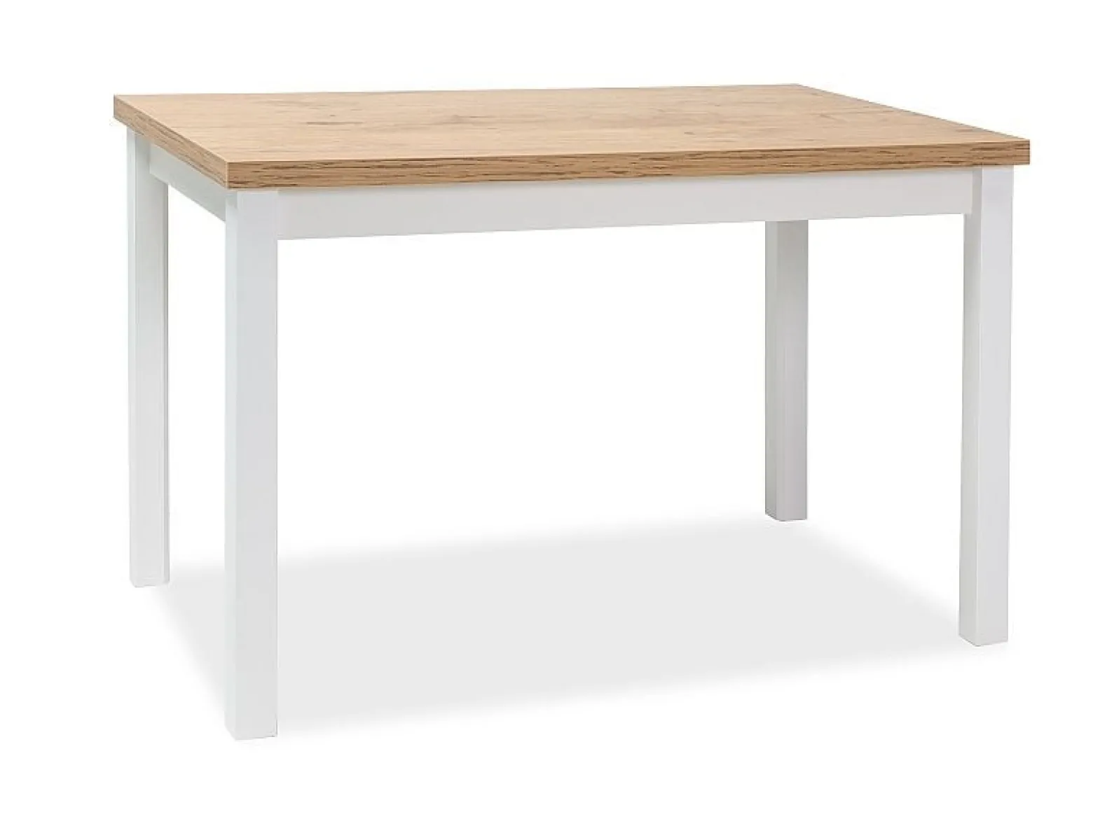 Stół ADAM 100x60 dąb lancelot/biały mat