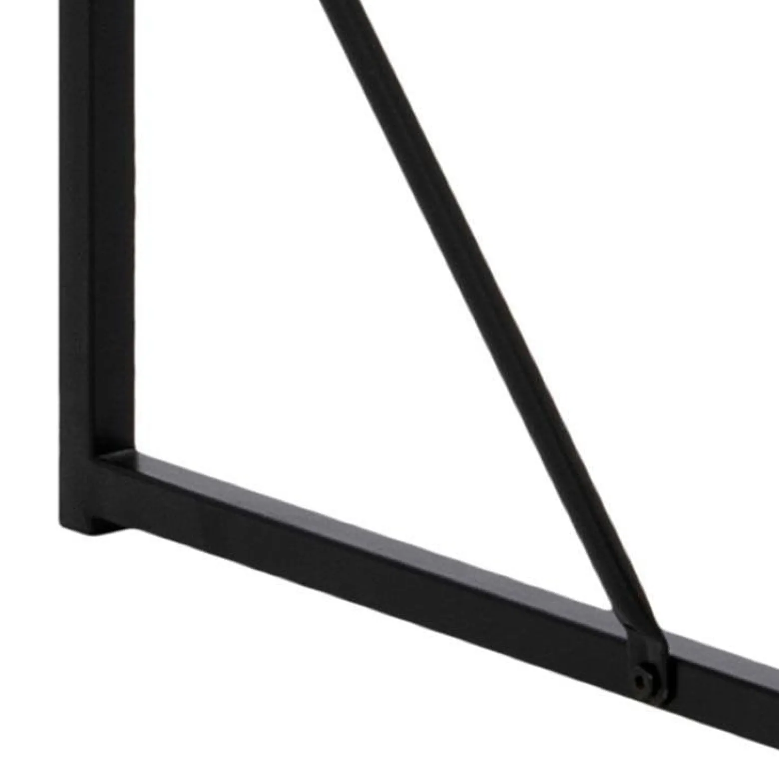 STÓŁ BAROWY Seaford CZARNY 120x60x105 cm METAL I MDF