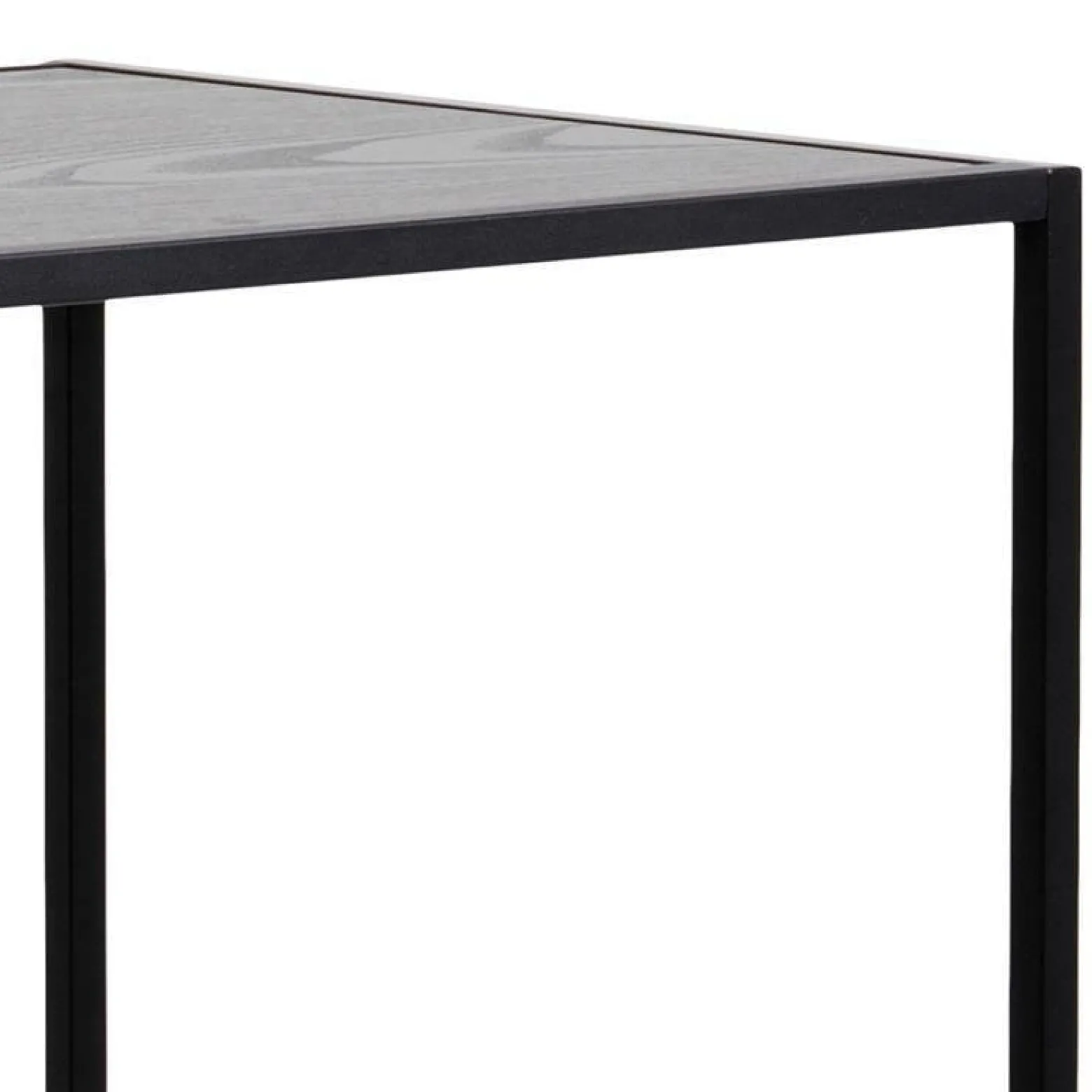 STÓŁ BAROWY Seaford CZARNY 120x60x105 cm METAL I MDF