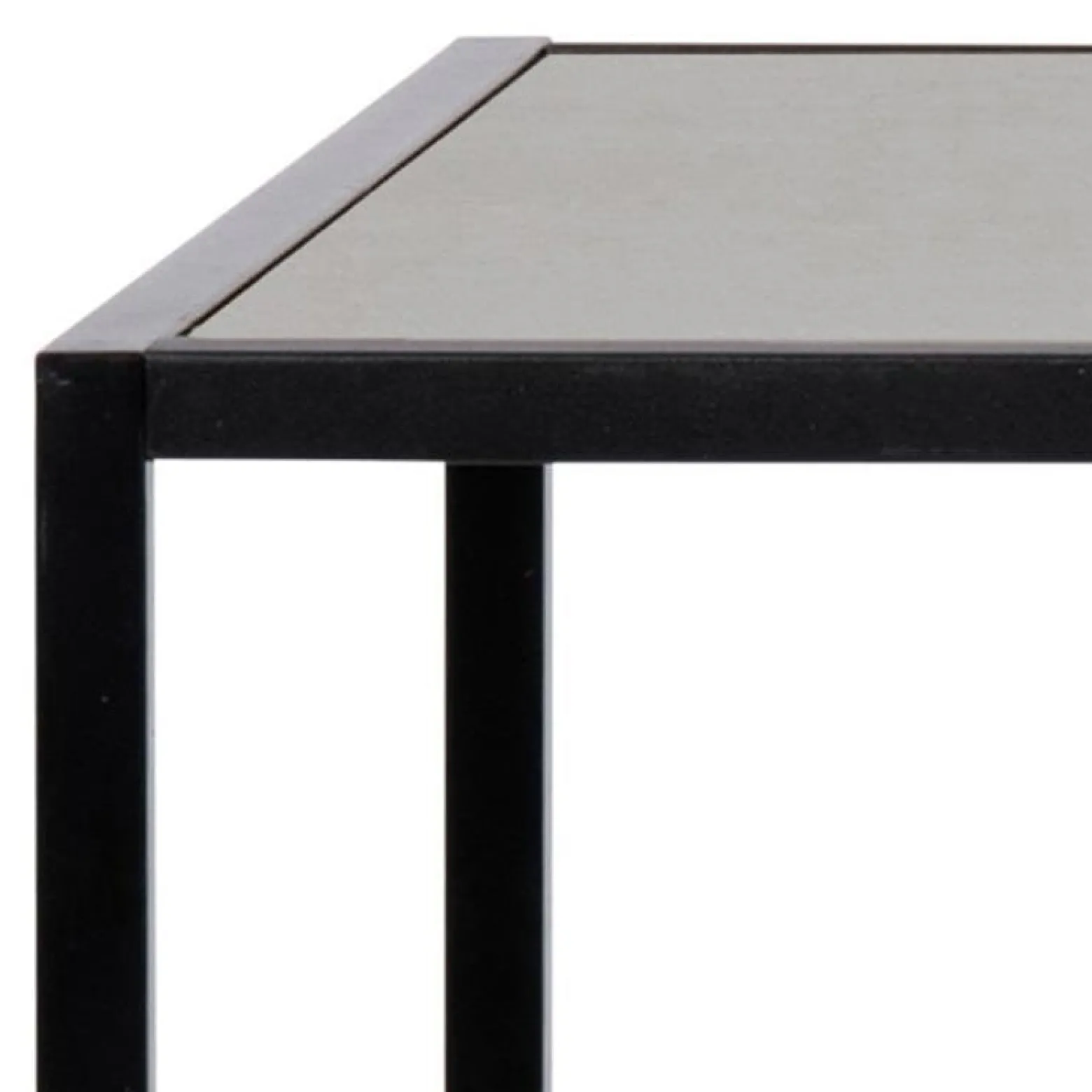 STÓŁ BAROWY Seaford CZARNY 120x60x105 cm METAL I MDF