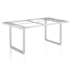 Stelaż stołu Ego Modular Dining 160 x 95 x 68 cm srebrny