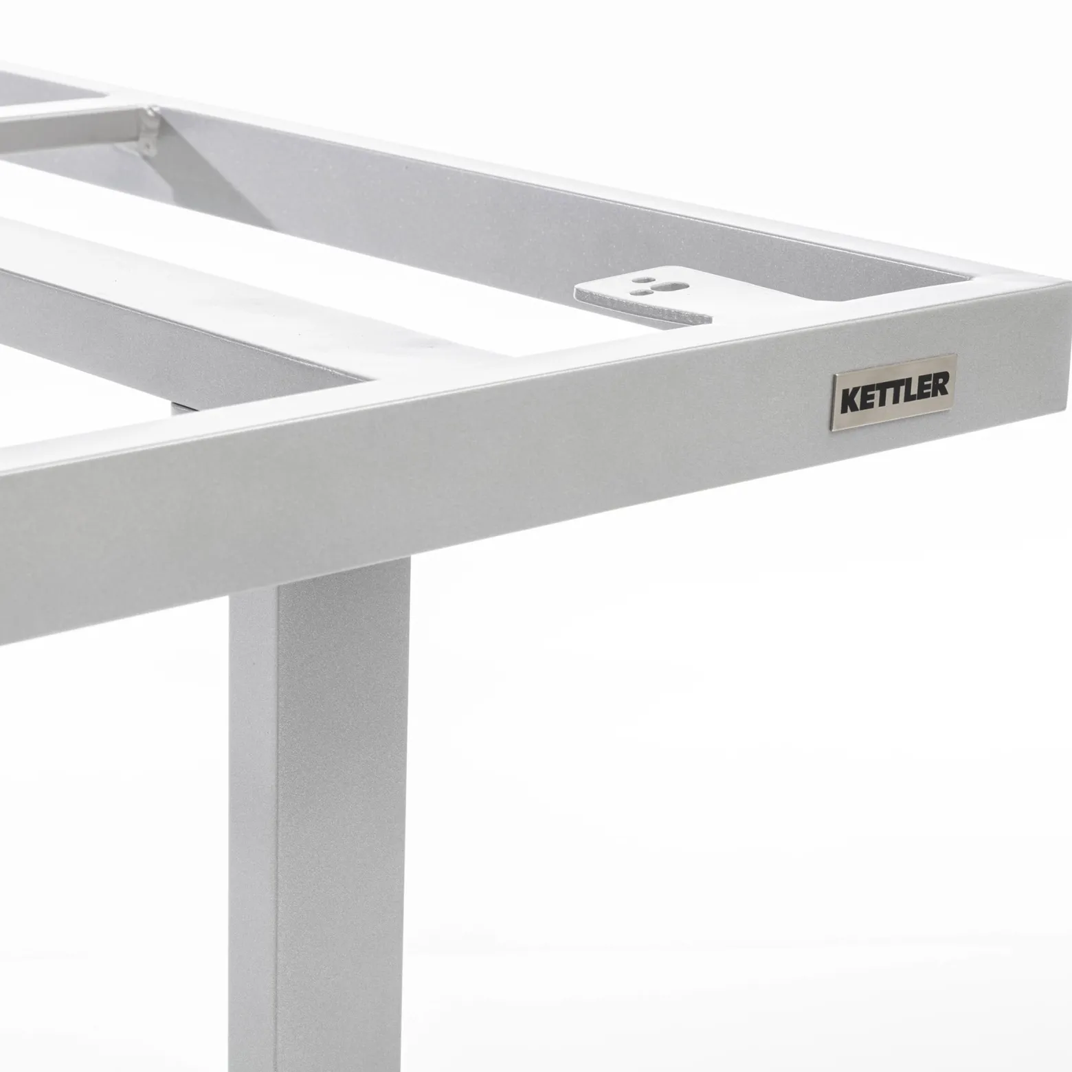 Stelaż stołu Ego Modular Dining 160 x 95 x 68 cm srebrny