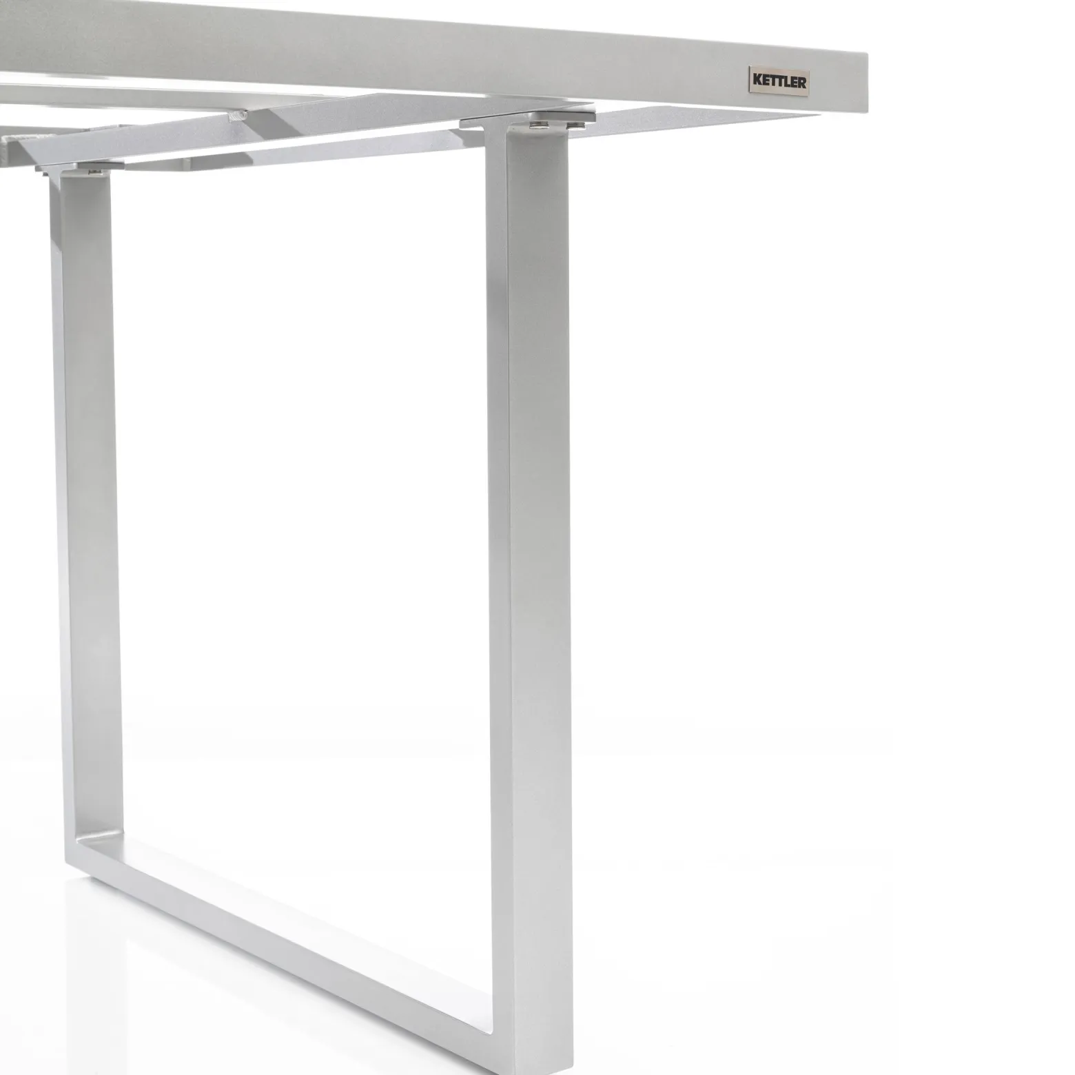Stelaż stołu Ego Modular Dining 160 x 95 x 68 cm srebrny