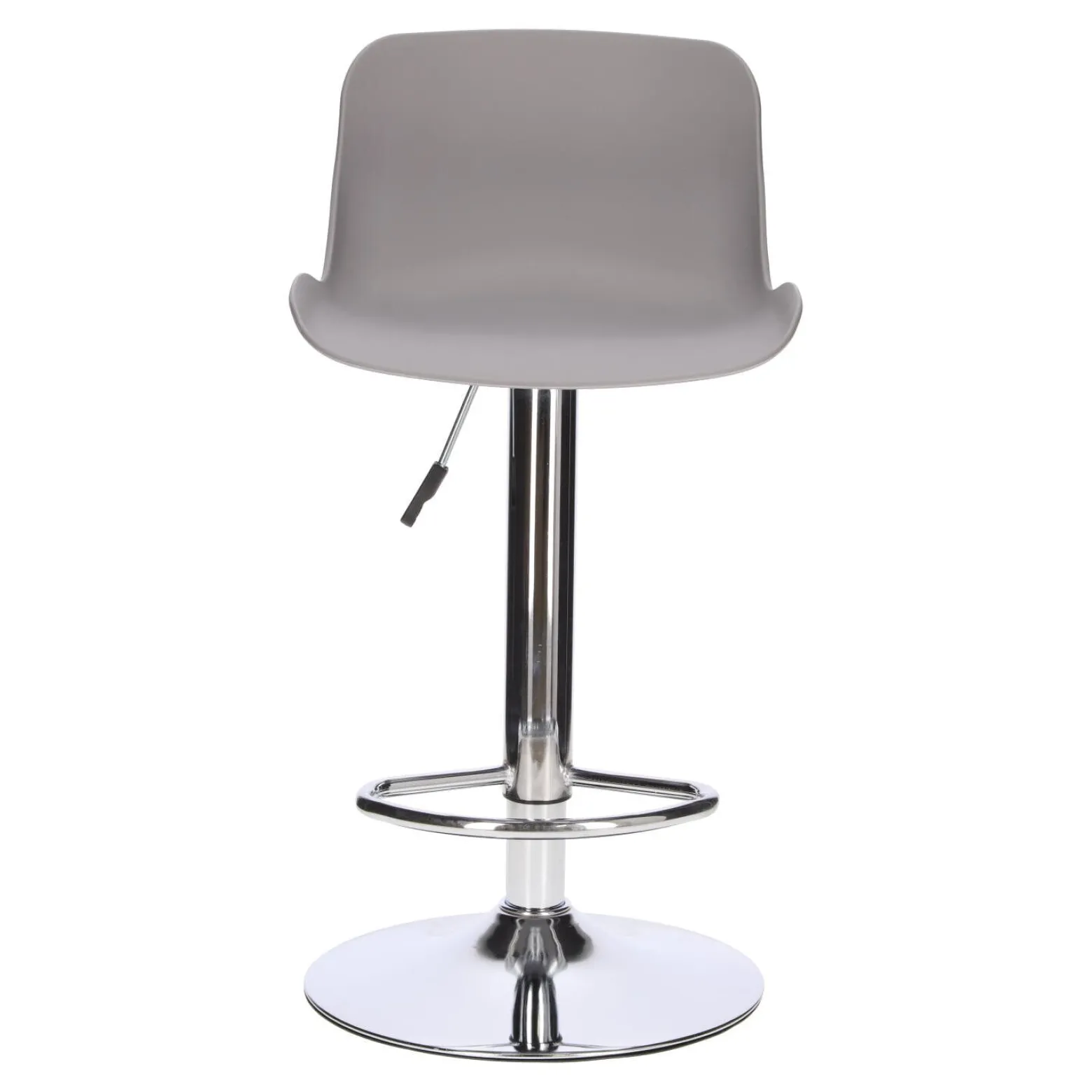 STOŁEK BAROWY Inge REGULOWANY 60-81 cm szary/chrom