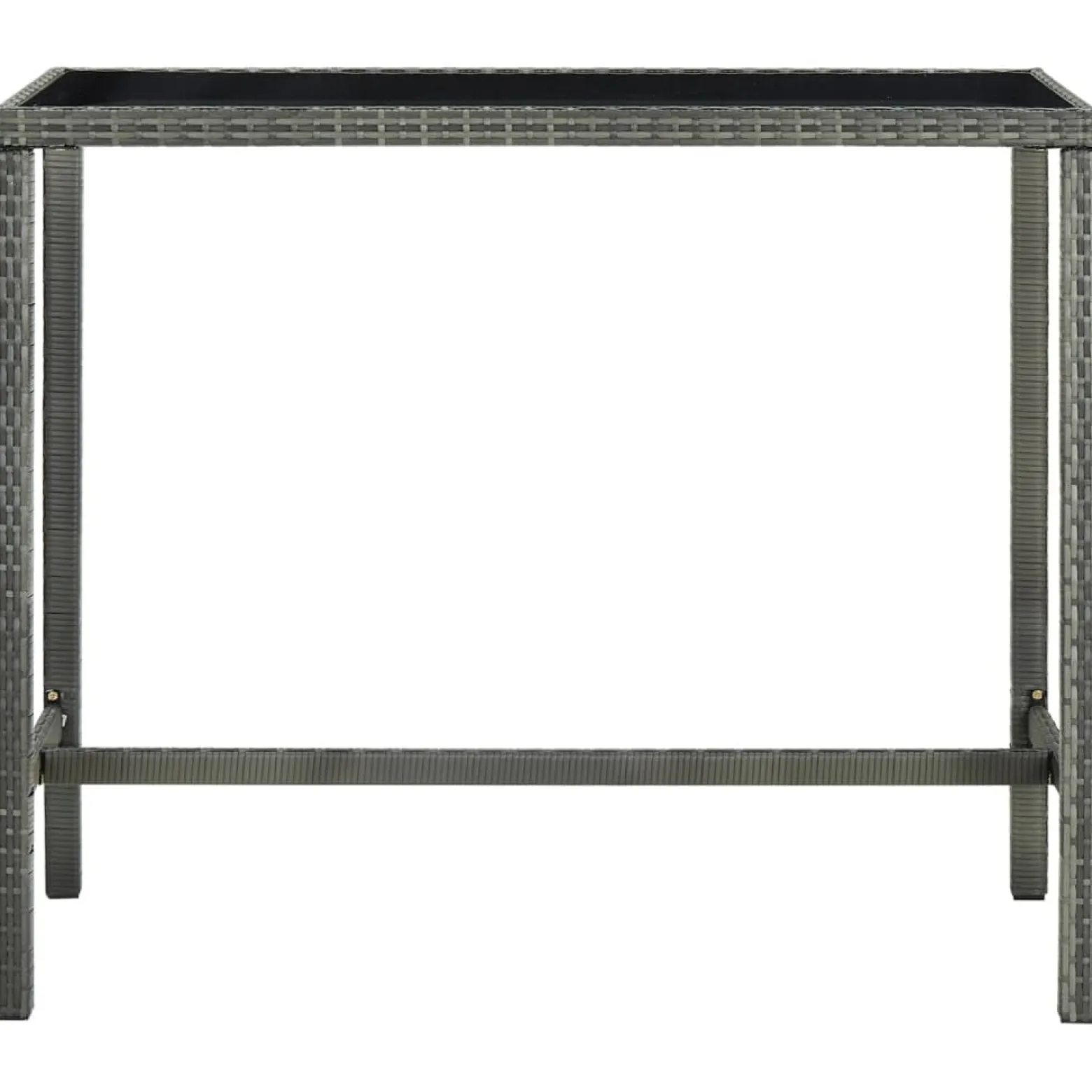 Stolik barowy Szary 130 x 60 x 110 cm Technorattan vidaXL